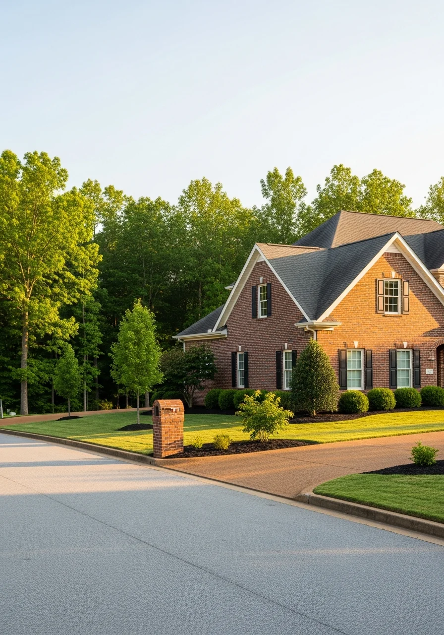 Professional service team at a Hendersonville residential property.
